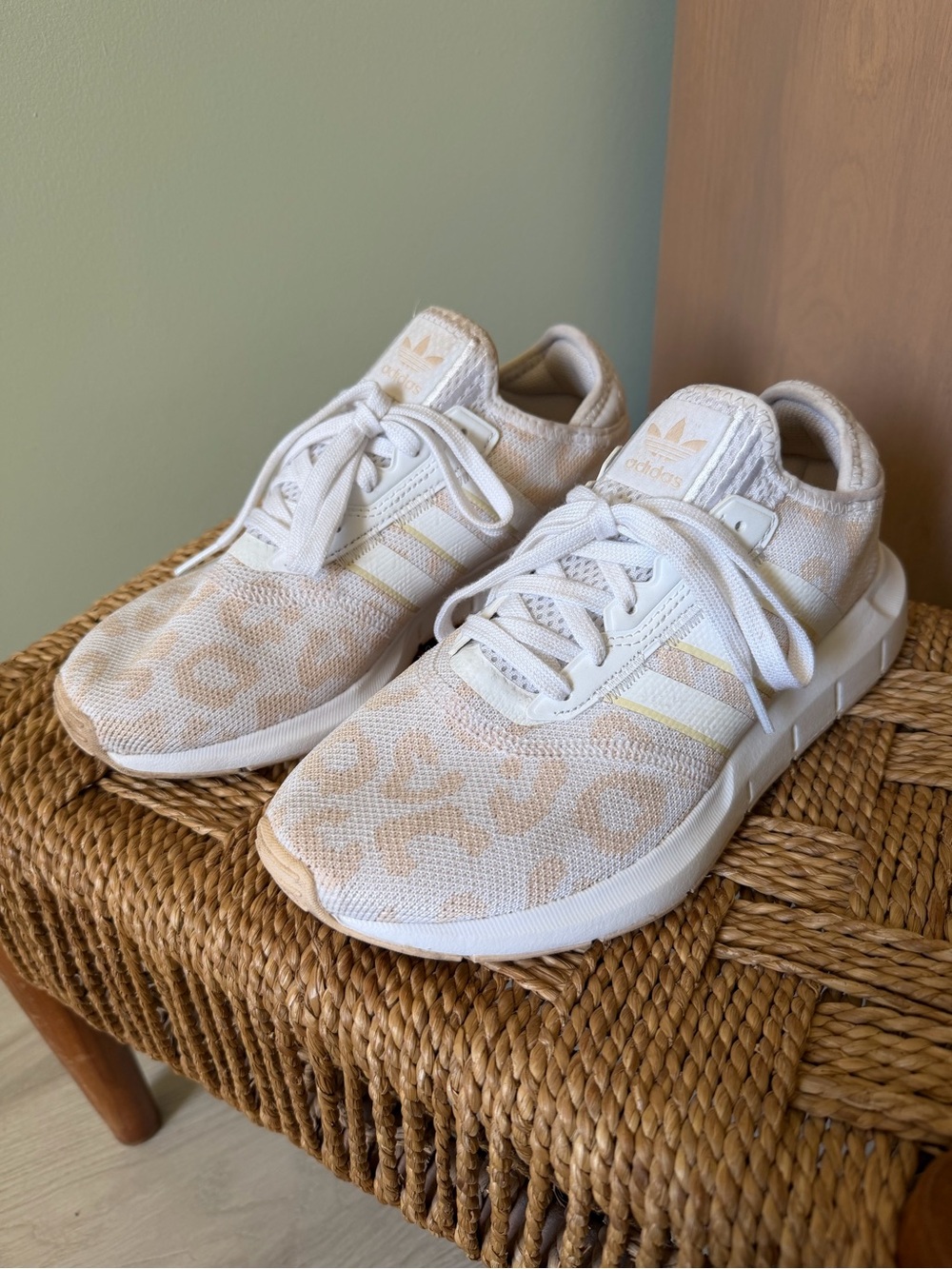 Adidas Swift Run X Women's Leopard Knit Sneakers